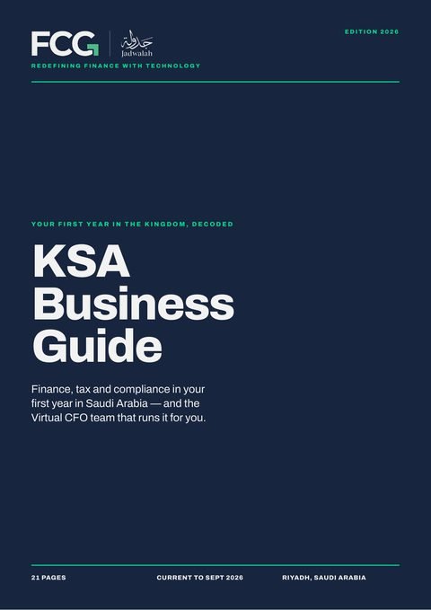 Cover of the FCG KSA Business Guide 2026